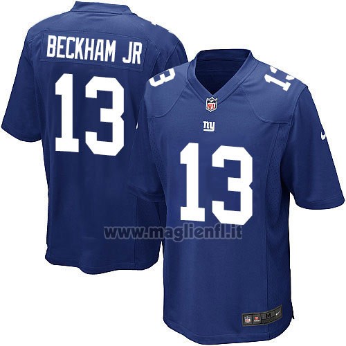 Maglia NFL Game Bambino New York Giants Beckham JR Blu